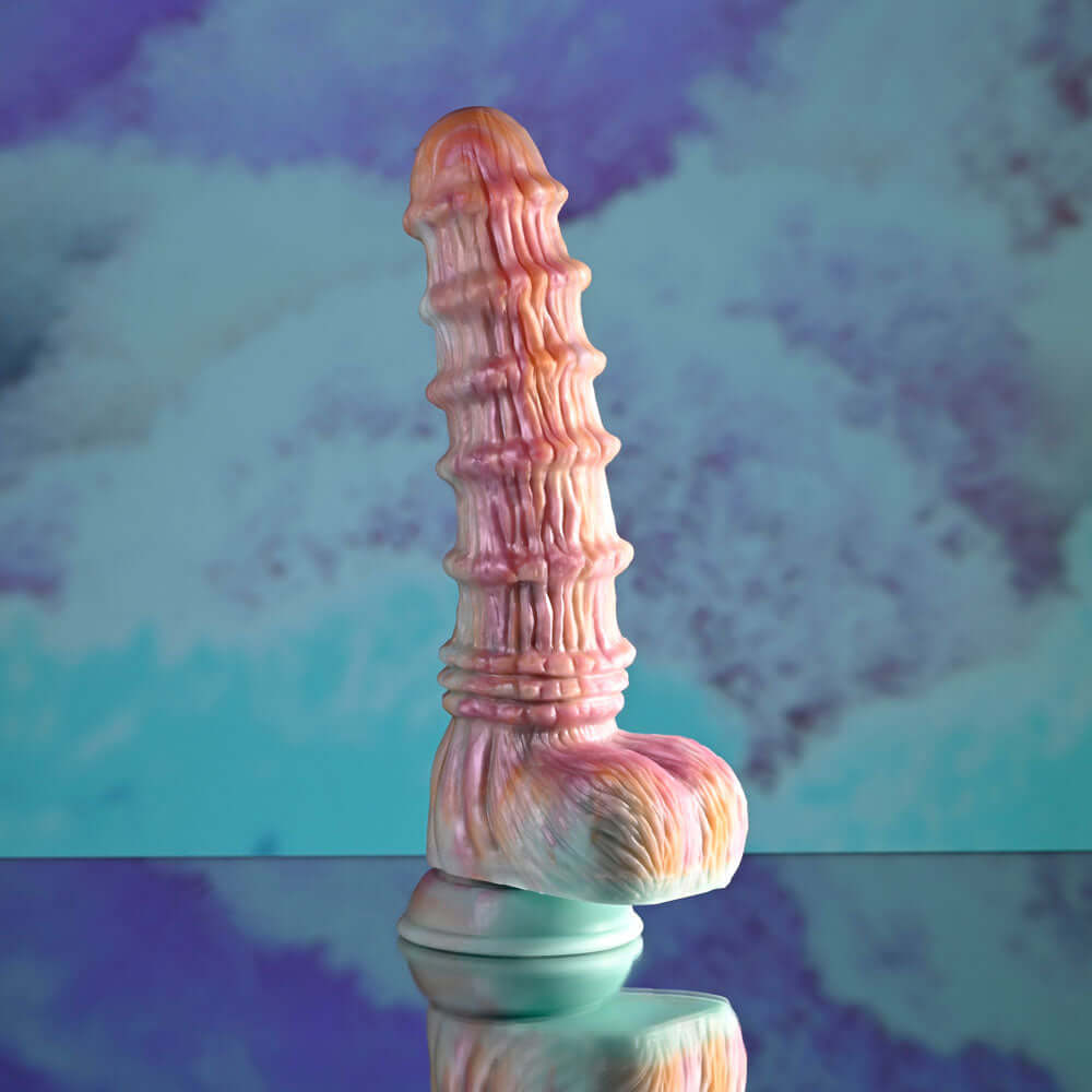 Evolved FANTASY - Multicoloured 27.6 cm USB Rechargeable Vibrating Fantasy Dildo with Remote