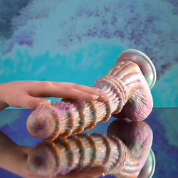 Evolved FANTASY - Multicoloured 27.6 cm USB Rechargeable Vibrating Fantasy Dildo with Remote
