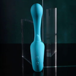 Evolved HOW MANY LICKS - 17.8 cm USB Rechargeable Vibrator with Flicking Stimulator