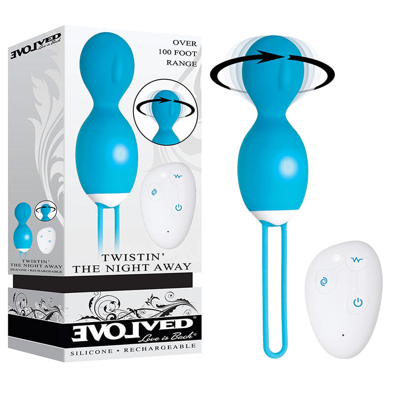 Evolved Twistin The Night Away Blue Rechargeable Kegel Exerciser