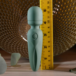 Evolved RUMBLE WAND - Olive Green 13.4 USB Rechargeable Mini Massage Wand
