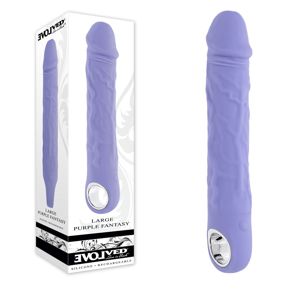 Evolved LARGE PURPLE FANTASY - Purple 21.8 cm USB Rechargeable Vibrator