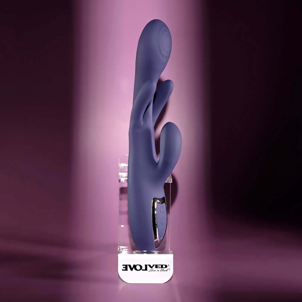 Evolved BOW DOWN - Purple USB Rechargeable Rabbit Vibrator