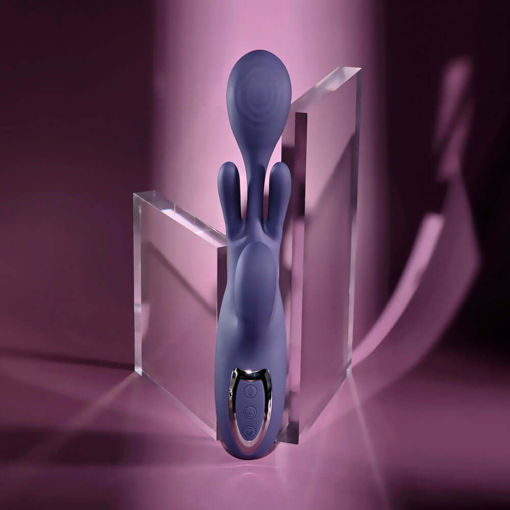 Evolved BOW DOWN - Purple USB Rechargeable Rabbit Vibrator