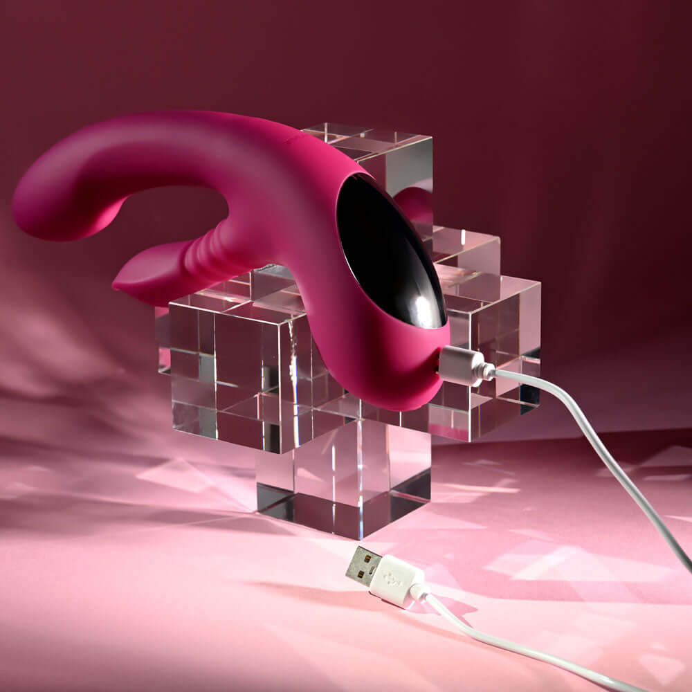 Evolved GENTLE PERSUASION - Pink 20 cm USB Rechargeable Rabbit Vibrator