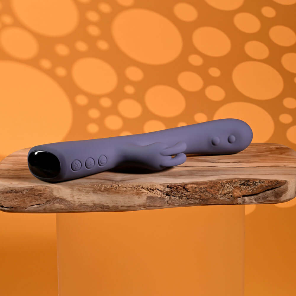 Evolved POPPIN GOOD TIME - Purple 20 cm USB Rechargeable Rabbit Vibrator