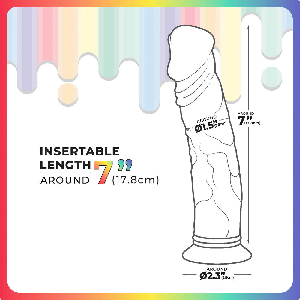 Jellido 18cm Dildo Clear Coloured