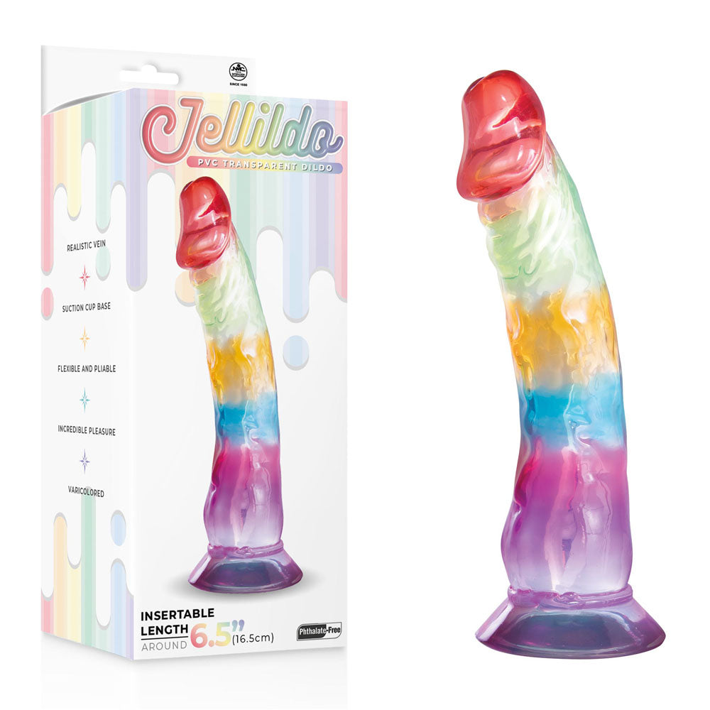 Jellido 16.5cm Dildo Clear Coloured