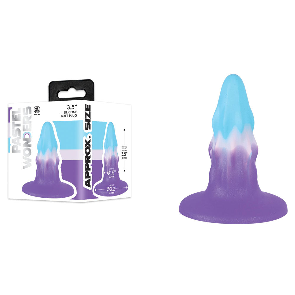 Pastel Wonders - 8.9 cm Silicone Butt Plug - Coloured 8.9 cm Butt Plug
