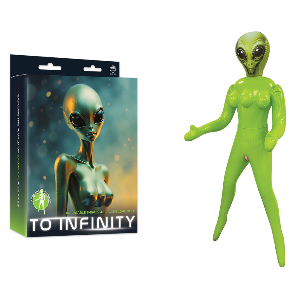To Infinity - Green Inflatable Alien Love Doll