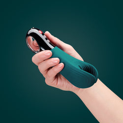 Fun Factory MANTA deep sea blue-black - Deep Sea Blue 18 cm USB Rechargeable Mens & Couples Vibrator