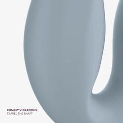 Fun Factory SHARE VIBE PRO cool grey - Grey USB Rechargeable Strapless Strap-On
