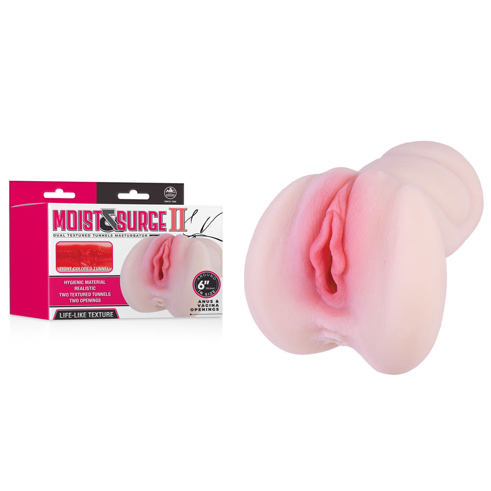 Moist & Surge II - Flesh Dual Layer 2 Vagina Stroker 15.2cm