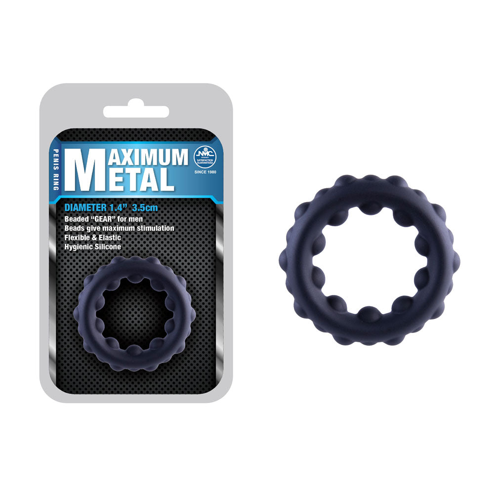 Maximum Metal Black 35 mm Cock Ring