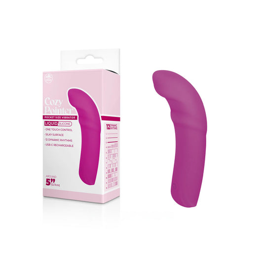 Cozy Pointer - Pink 12.7 cm USB Rechargeable Curved Mini Vibrator