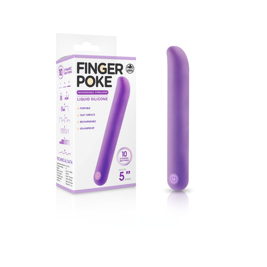 Finger Poke - Purple 12.7 cm USB Rechargeable Bullet