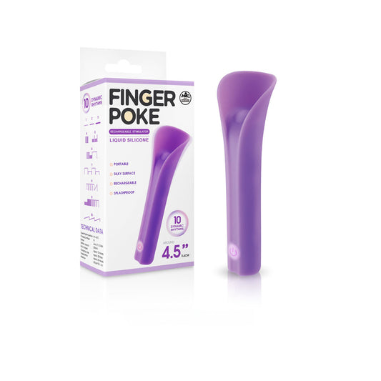 Finger Poke - Purple 11.4 cm USB Rechargeable Bullet