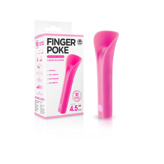 Finger Poke - Pink 11.4 cm USB Rechargeable Bullet