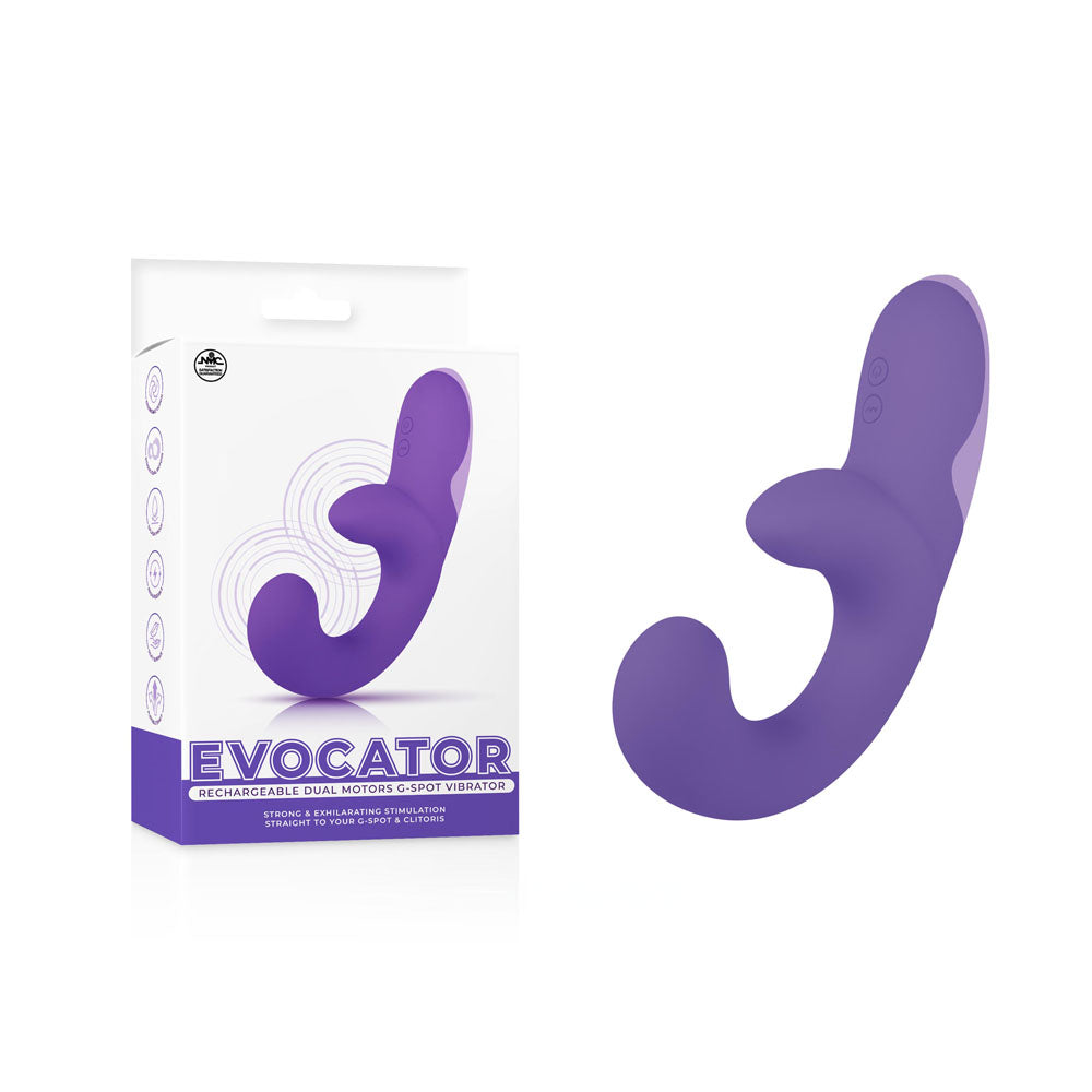 Evocator - Purple USB Rechargeable Dual Motor G-Spot Vibrator