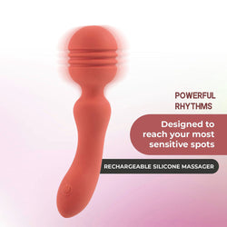 Xciter Orange 16.5 cm USB Rechargeable Massage Wand