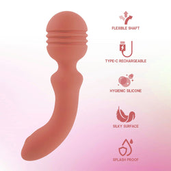 Xciter Orange 16.5 cm USB Rechargeable Massage Wand