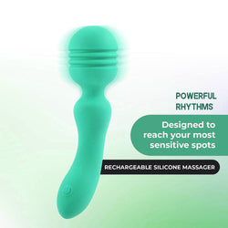 Xciter Teal 16.5 cm USB Rechargeable Massage Wand