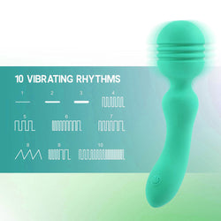 Xciter Teal 16.5 cm USB Rechargeable Massage Wand