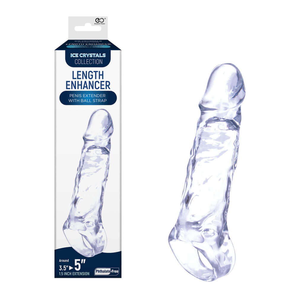 Ice Crystals 1.5 Inch Length Enhancer - 1.5 Inch Penis Extension Sleeve