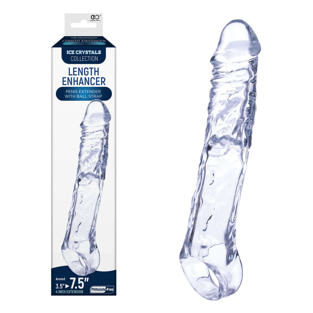 Ice Crystals 4 Inch Length Enhancer - 4 Inch Penis Extension Sleeve