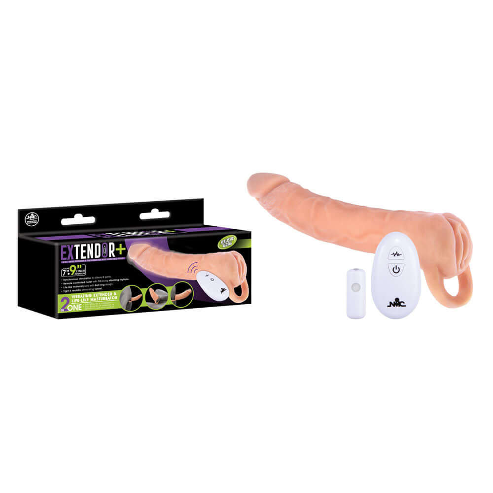 Extendor+ - 2 Inch Vibrating Penis Extender and Stroker