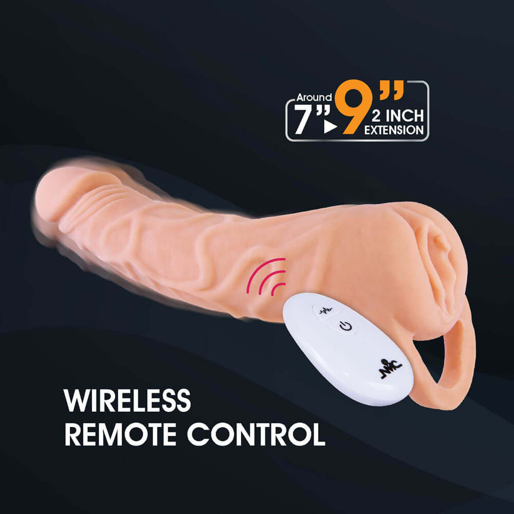 Extendor+ - 2 Inch Vibrating Penis Extender and Stroker