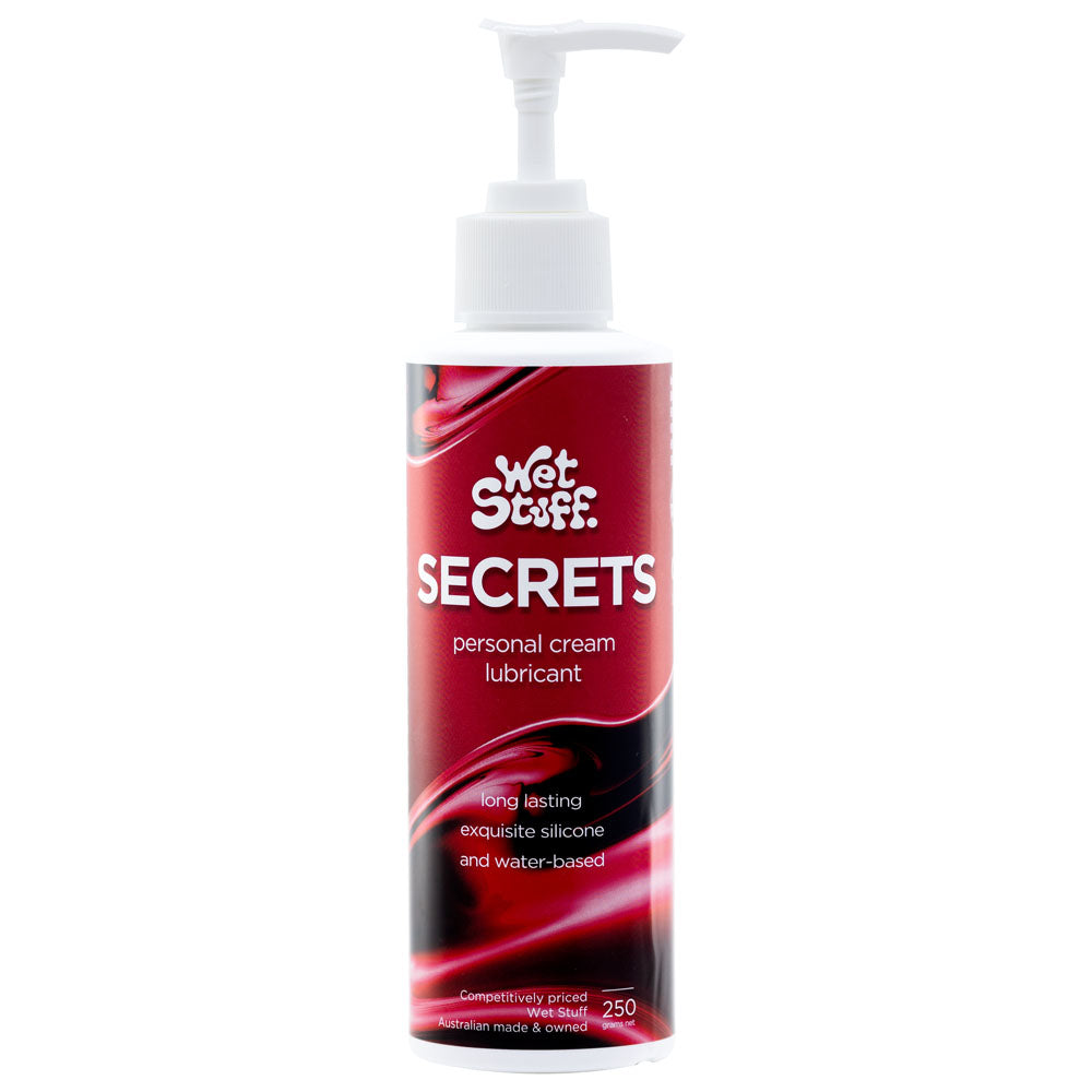 Wet Stuff Secrets Hybrid Lubricant - 250g Pump Bottle