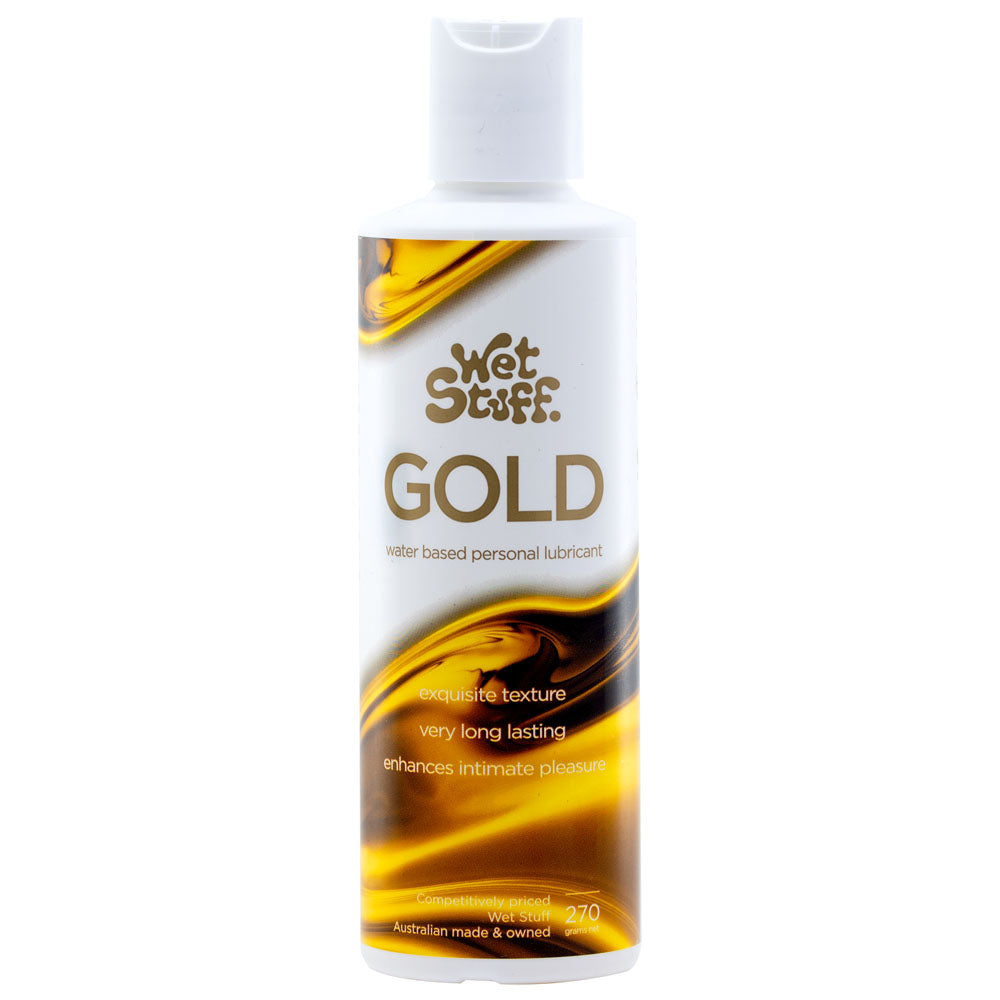 Wet Stuff Gold Water Based Lubricant - 270 gram Bottle