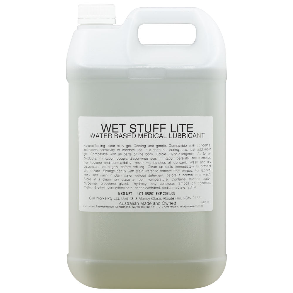 Wet Stuff Lite Water Based Lubricant - 5 kg Bottle