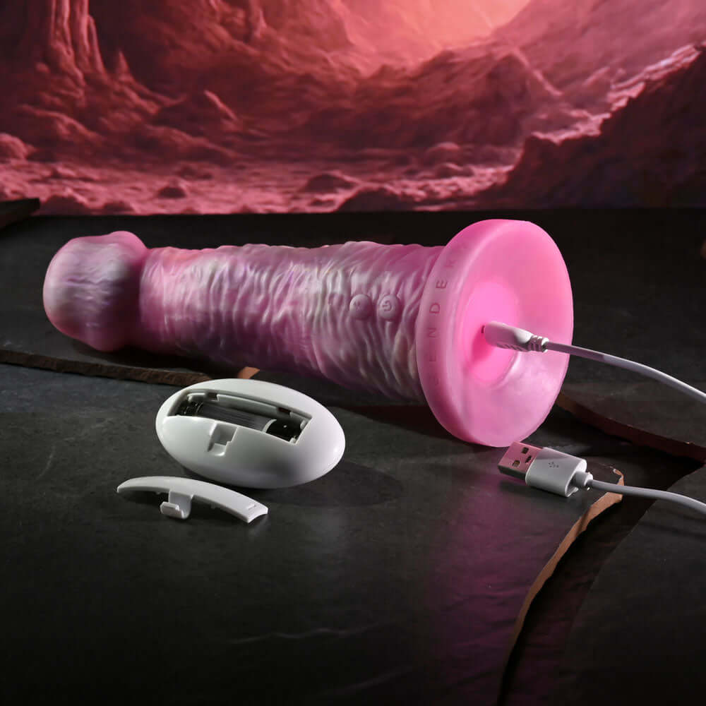 Gender X WHIMSICAL - Pink USB Rechargeable Vibrating Fantasy Dildo with Wireless Remote