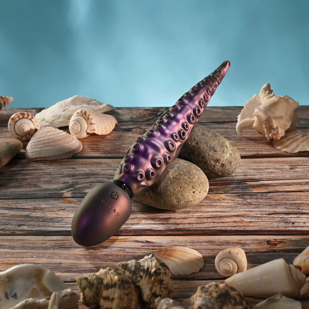 Gender X INTO THE DEEP - Purple 21.7 cm USB Rechargeable Tentacle Fantasy Massage Wand