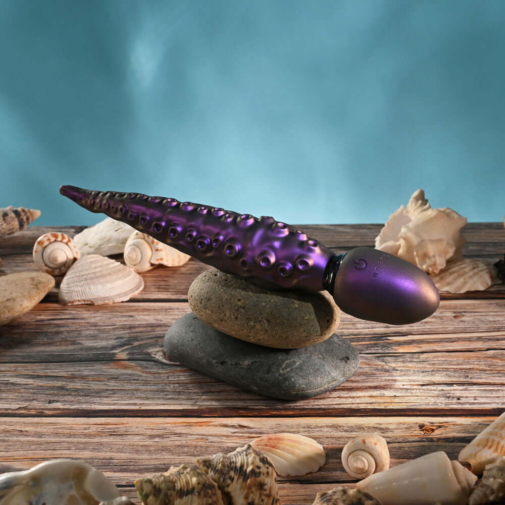 Gender X INTO THE DEEP - Purple 21.7 cm USB Rechargeable Tentacle Fantasy Massage Wand