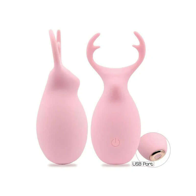 Hello My Deer - Pink - Pink USB Rechargeable Stimulator