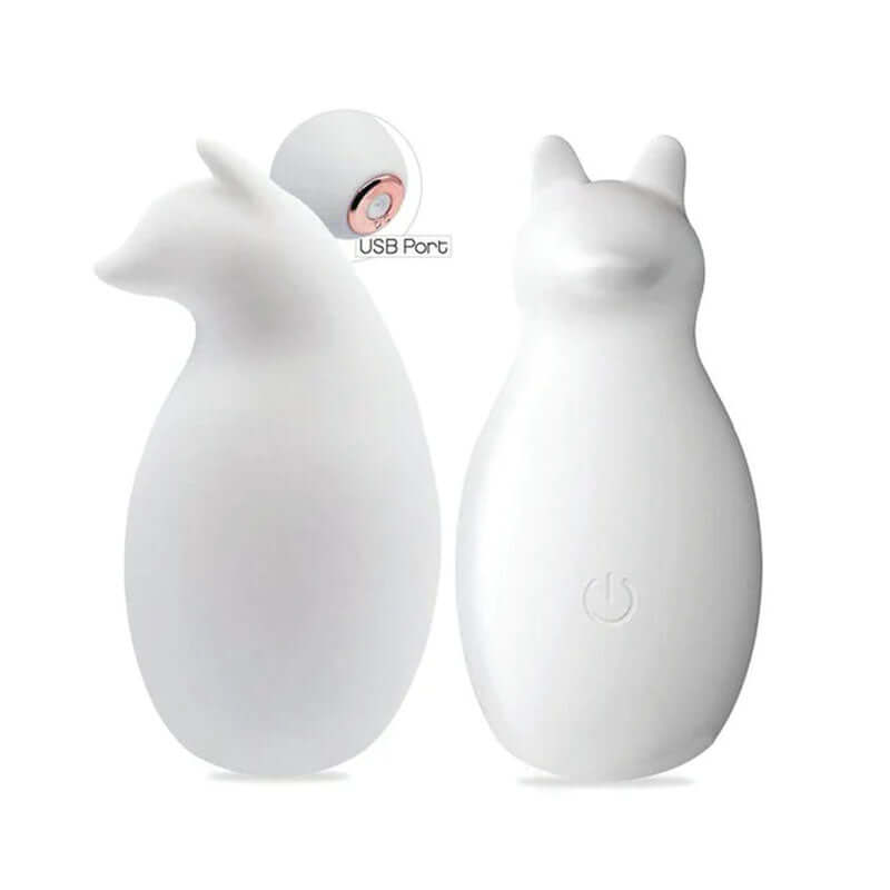  Sexy Like A Fox - White - White USB Rechargeable Stimulator