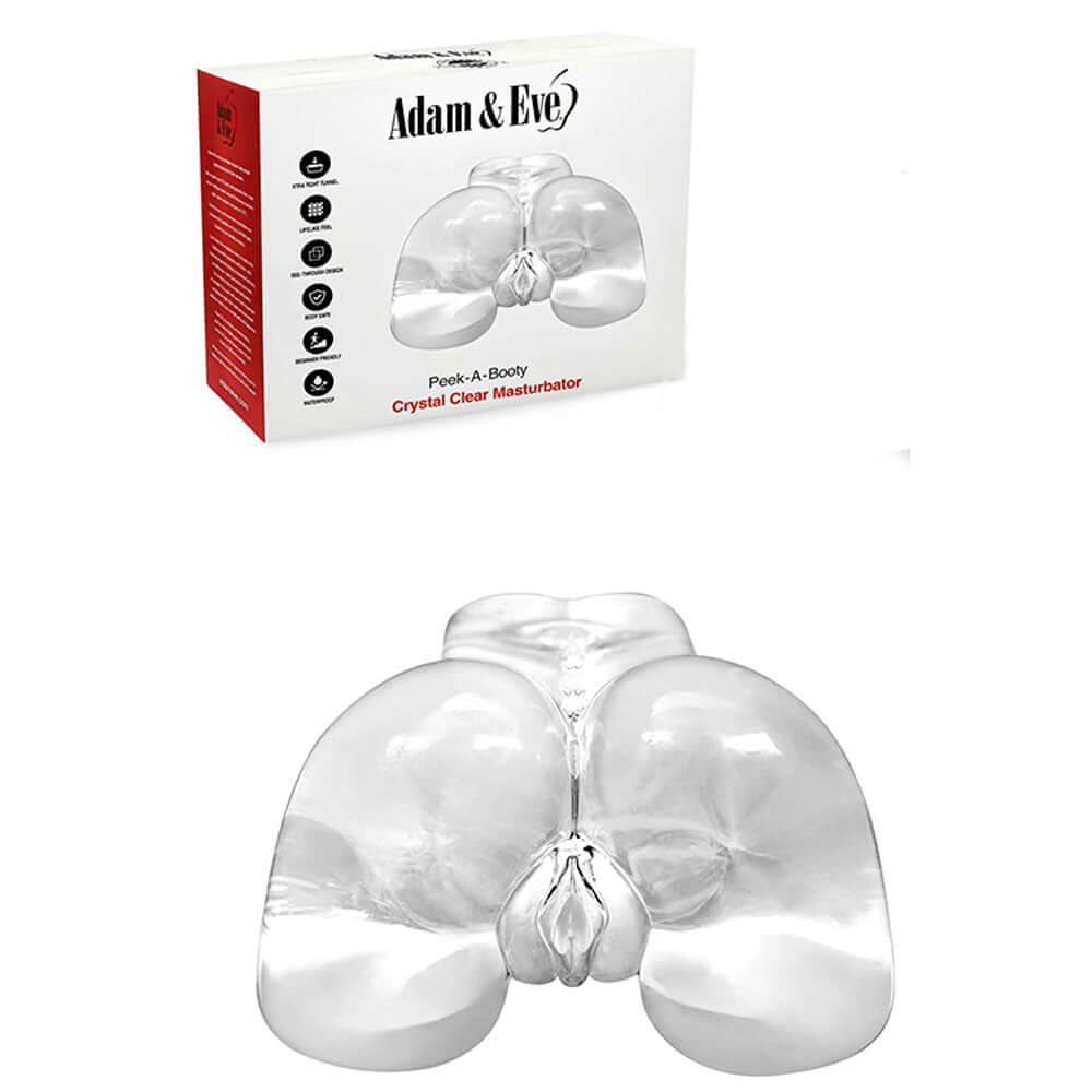 Adam & Eve PEEK A BOOTY - Clear Doggy Style Masturbator