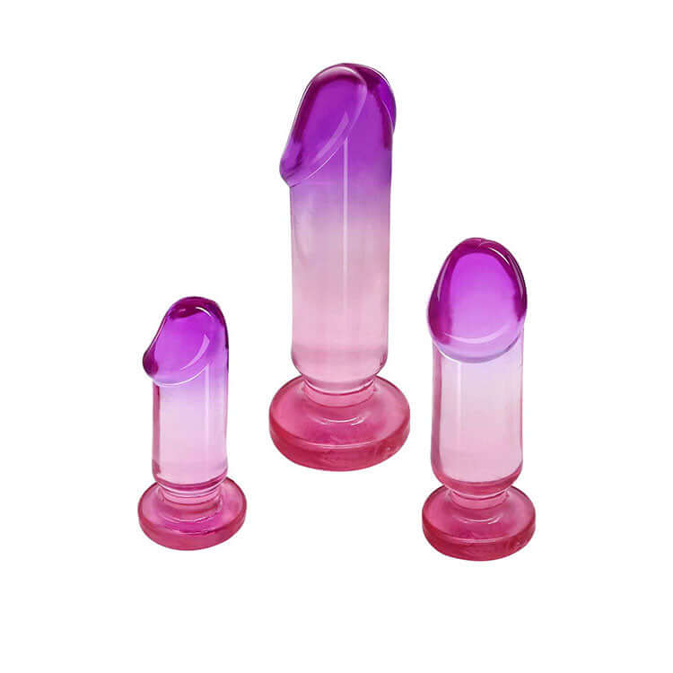 Adam & Eve SUNSET DREAMS Anal Training Kit - Pink/Purple Anal Training Set - Set of 3 Plugs