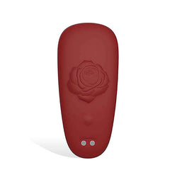 Adam & Eve RAVISHING ROSE Panty Vibe - Red USB Rechargeable Panty Vibrator with Remote Control