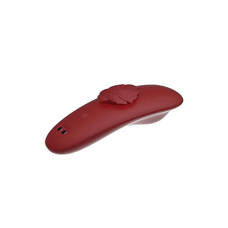Adam & Eve RAVISHING ROSE Panty Vibe - Red USB Rechargeable Panty Vibrator with Remote Control