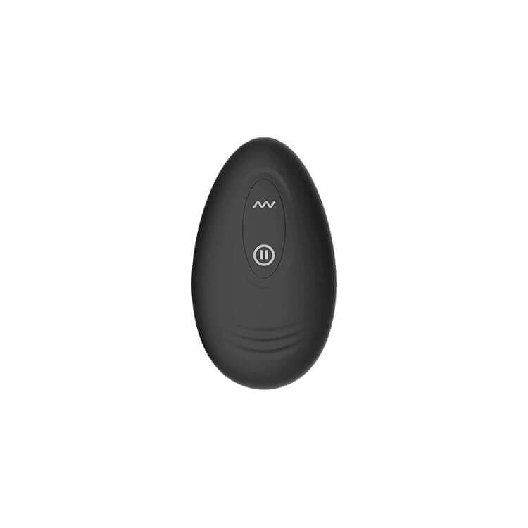 Adam & Eve OMEGA Vibrating Plug - Black 10 cm USB Rechargeable Vibrating Butt Plug with Remote