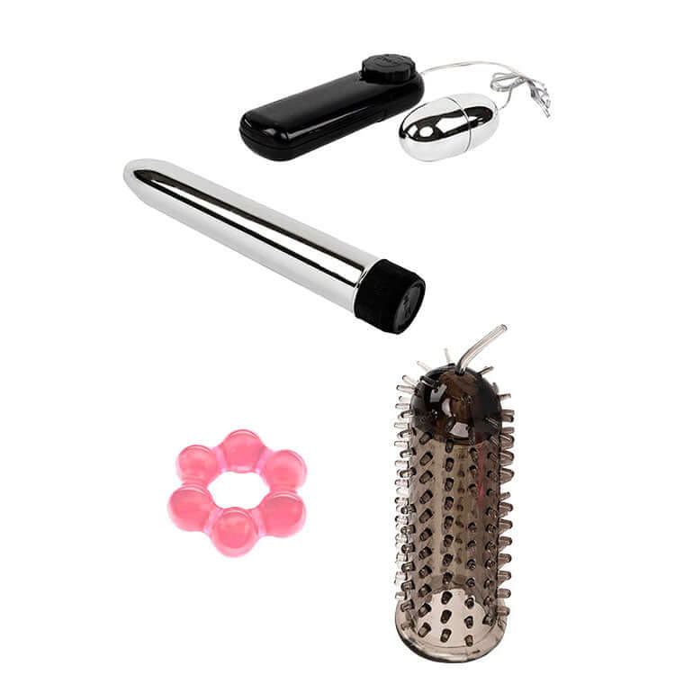 Adam & Eve DELUXE RED HOT SEX KIT - Couples Kit - 13 Piece Set