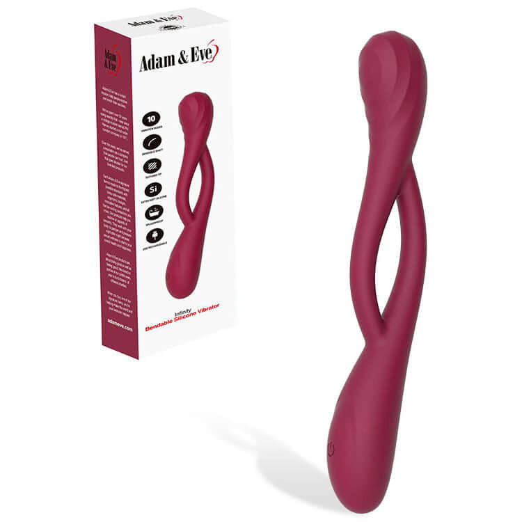 Adam & Eve INFINITY - Red USB Rechargeable Bendable Vibrator