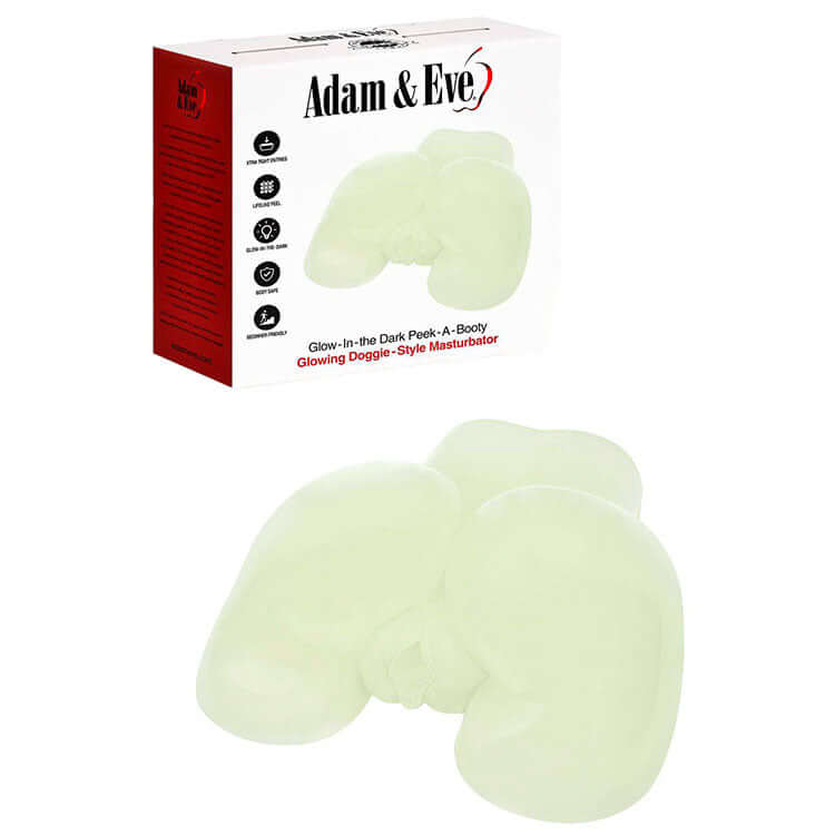 Adam & Eve GLOW IN THE DARK PEEK-A-BOOTY - Glow In Dark Doggy Style Mini Masturbator