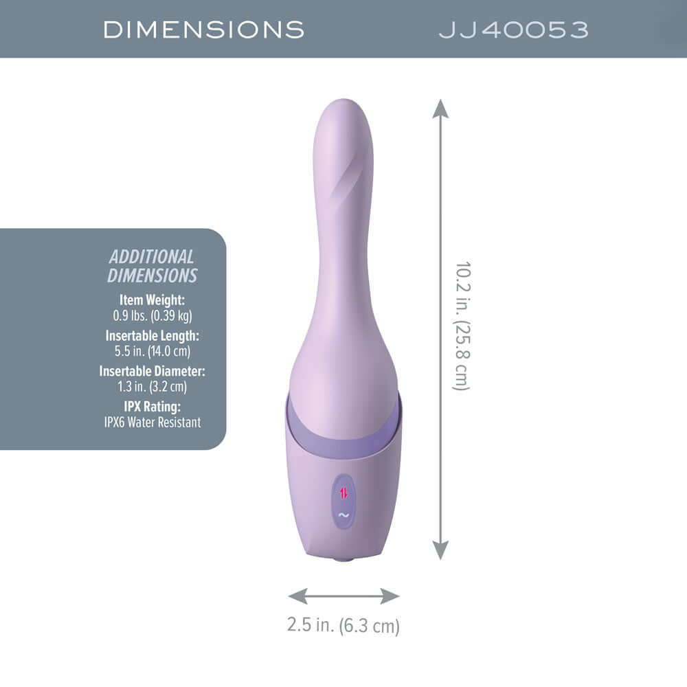 JimmyJane Hello Bang - Purple 27 cm USB Rechargeable Warming & Thrusting Vibrator