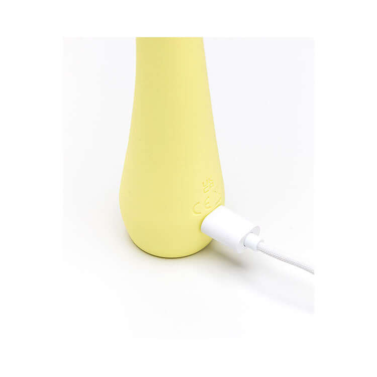 Adam & Eve GROOVY GLOW-UPS Bendie - Yellow 18.4 cm USB Rechargeable G-Spot Vibrator