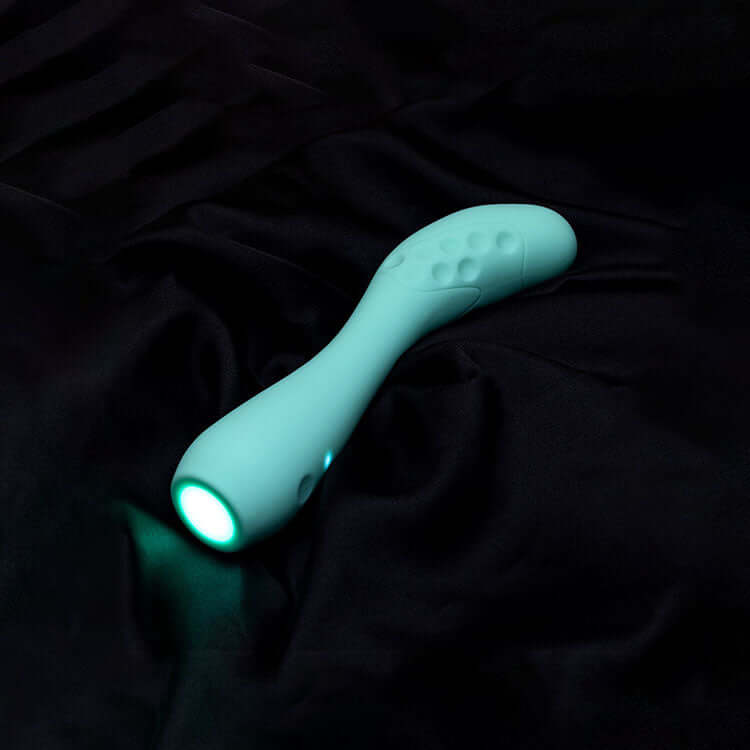 Adam & Eve GROOVY GLOW-UPS Flexie - Blue 19 cm USB Rechargeable G-Spot Vibrator